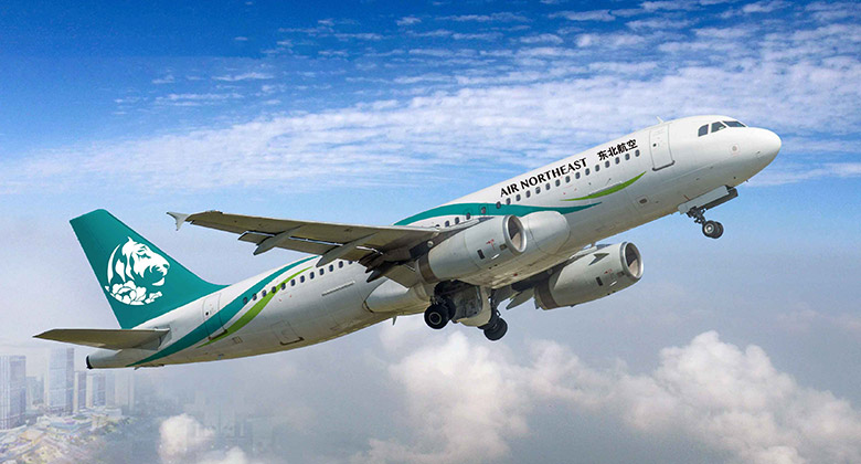 东北航空新LOGO以“东北虎”、牡丹纹样两种元素组成