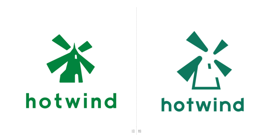 热风新旧logo对比