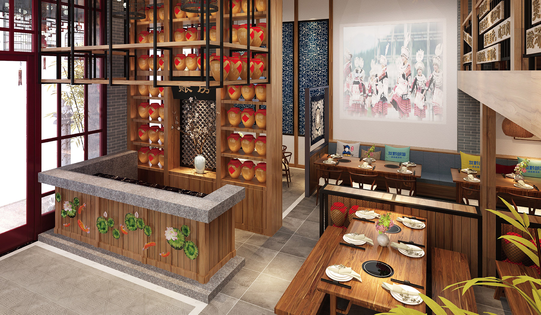 友黔部落酸汤鱼餐饮品牌策划空间设计 友黔部落酸汤鱼餐饮品牌策划空间设计